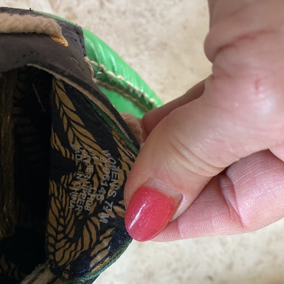 Sperry green and navy preppy shoes - Picture 6 of 6